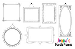 Doodle Frames Paper Placemats