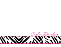 Hot Pink Zebra Foldover Card