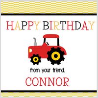 Red Tractor Gift Stickers