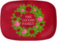 Paint Brush Wreath Holiday Platter