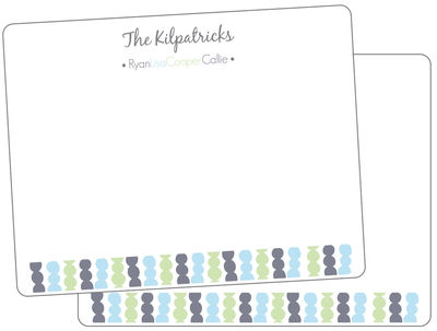 Connected Slate Dots Note Card