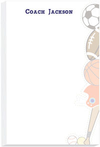 Coach All Sports Faded Notepad