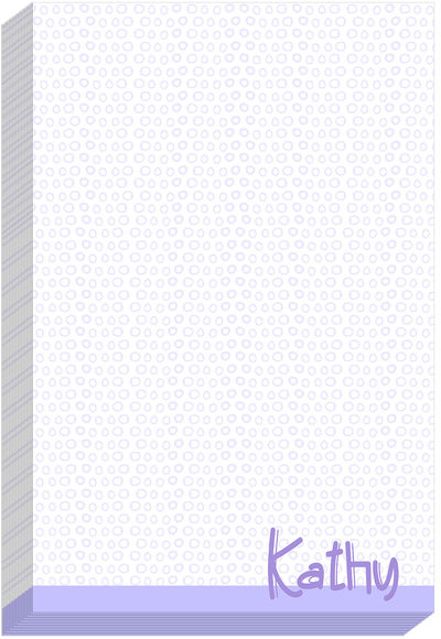 Faded Dots Lavender Notepad