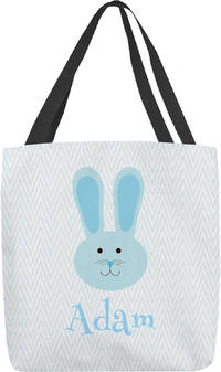 Blue Bunny Ears Tote Bag