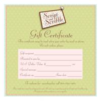 Gift Certificate VIA MAIL