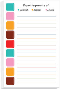 Spring Squares Note Pad