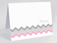 Pink and Grey Foldover Card