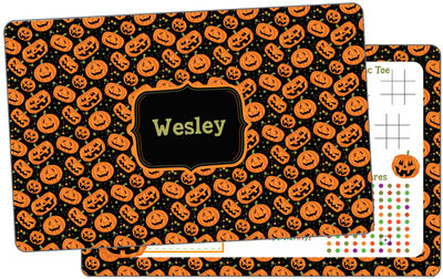 Carved Pumpkin Dry Erase Placemat