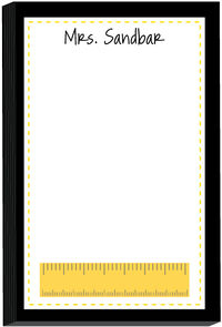 Way to Go Yellow Ruler Notepad