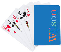 Multicolor Name Playing Cards