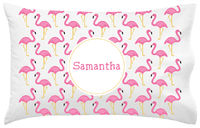 Fancy Flamingos Pillowcase