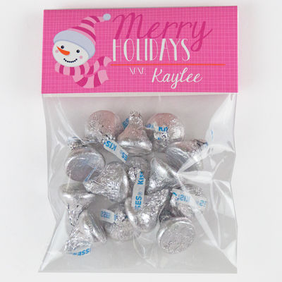 Santa Snowgirl Candy Bag Toppers
