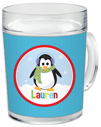 Penguin Girl Clear Acrylic Mug