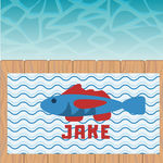 Blue Fish Beach Towel
