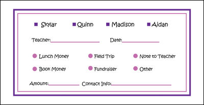 Purple Money Envelope