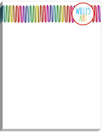 Sideway color pencil  Art Pad