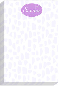 Cheetah Lavender Notepad