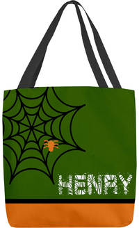 Spiderweb Green Treat Bag