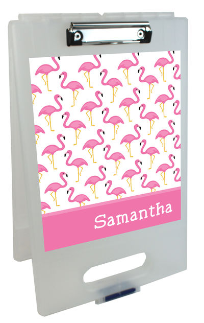 Fancy Flamingos Clipboard Storage Case
