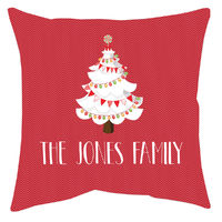 White Christmas Accent Pillow