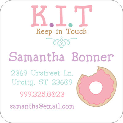 Donut Bites Calling Card