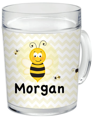Bumble Bee Clear Acrylic Mug