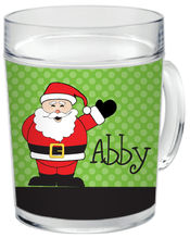Cheerful Santa Clear Acrylic Mug