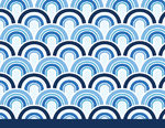 Azul Waves Foldover Card