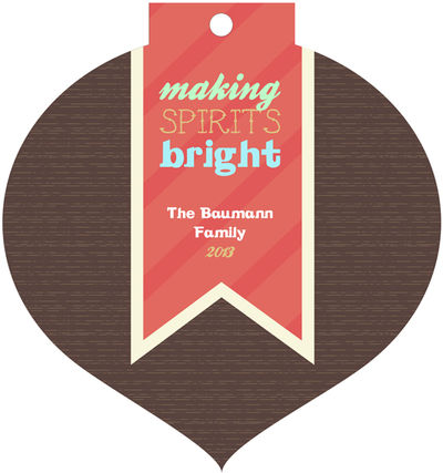 Eclectic Banner Ornament Card
