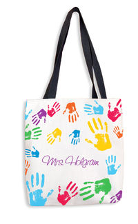 Colorful Hands Tote Bag