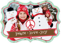 Banner Peace Die-Cut Card