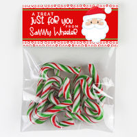 Dotted Santa Candy Bag Toppers