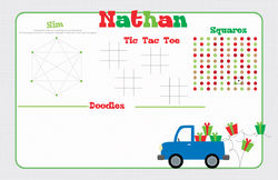 Gift Truck Paper Placemats
