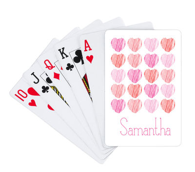 Scribble Hearts Playing Cards