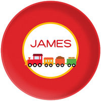 Red Train Plate