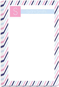 Blue Pink Stripes Pad