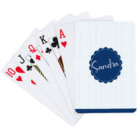 Faded Dots Blue Playing Cards