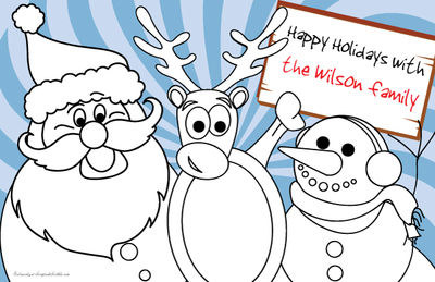 Holiday Trio Paper Placemats
