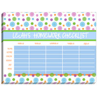 Flowery Homework Checklist
