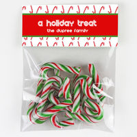 Candy Cane Candy Bag Toppers