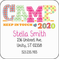 Camp Friends Pink Calling Card
