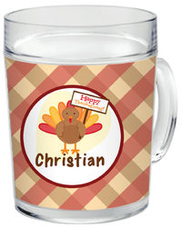 Turkey Day Clear Acrylic Mug