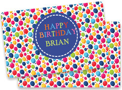 Birthday Balloons Primary Colors Placemat