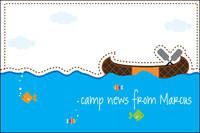 Camp Canoe Postcard