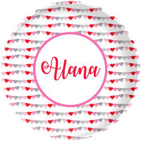 Heart Banner Valentine Plate