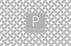 Grey Pinwheel Paper Placemats