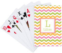 Colorful Chevron Playing Cards
