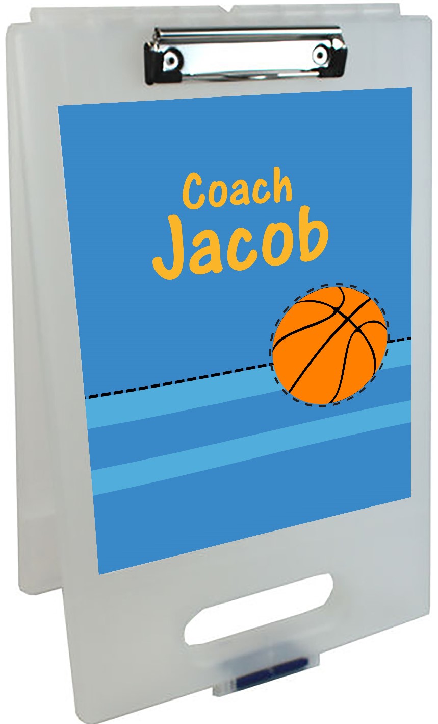 Basketball Coach Clipboard Storage Case | Custom Clipboard | Coach Gift