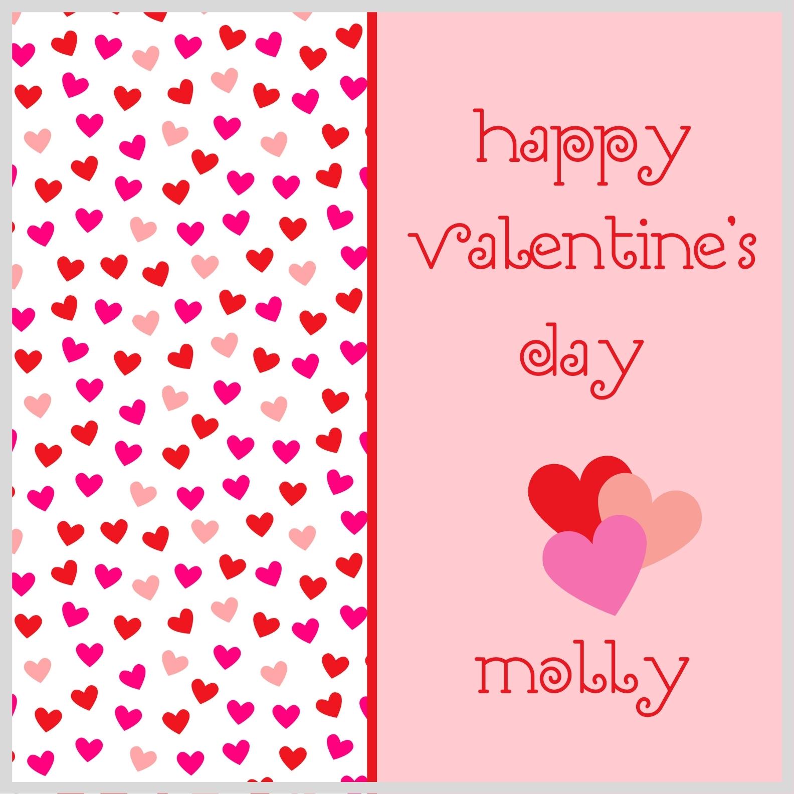 Mini Hearts Valentines Stickers