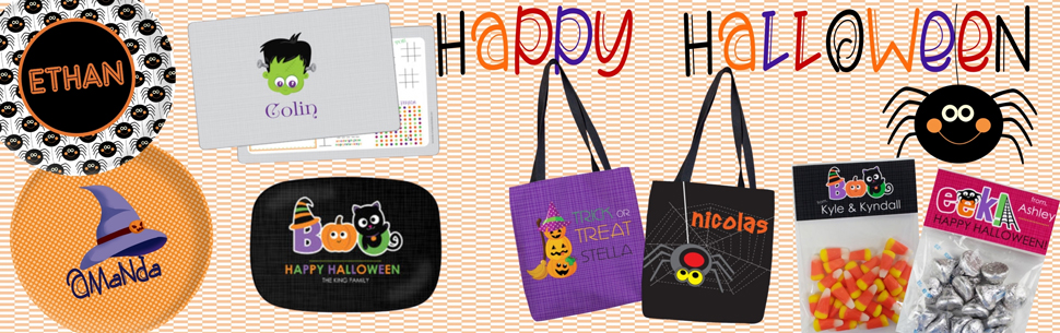 Order custom Halloween gifts and party supplies
